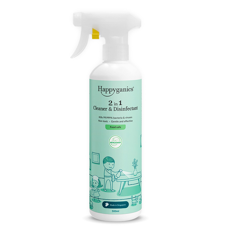 2-in-1 Cleaner & Disinfectant (Bergamot) - 500ml